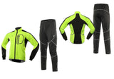 ARSUXEO Men Winter Cycling Jacket Set Windproof Waterproof Thermal Bicycle Suits - raptor